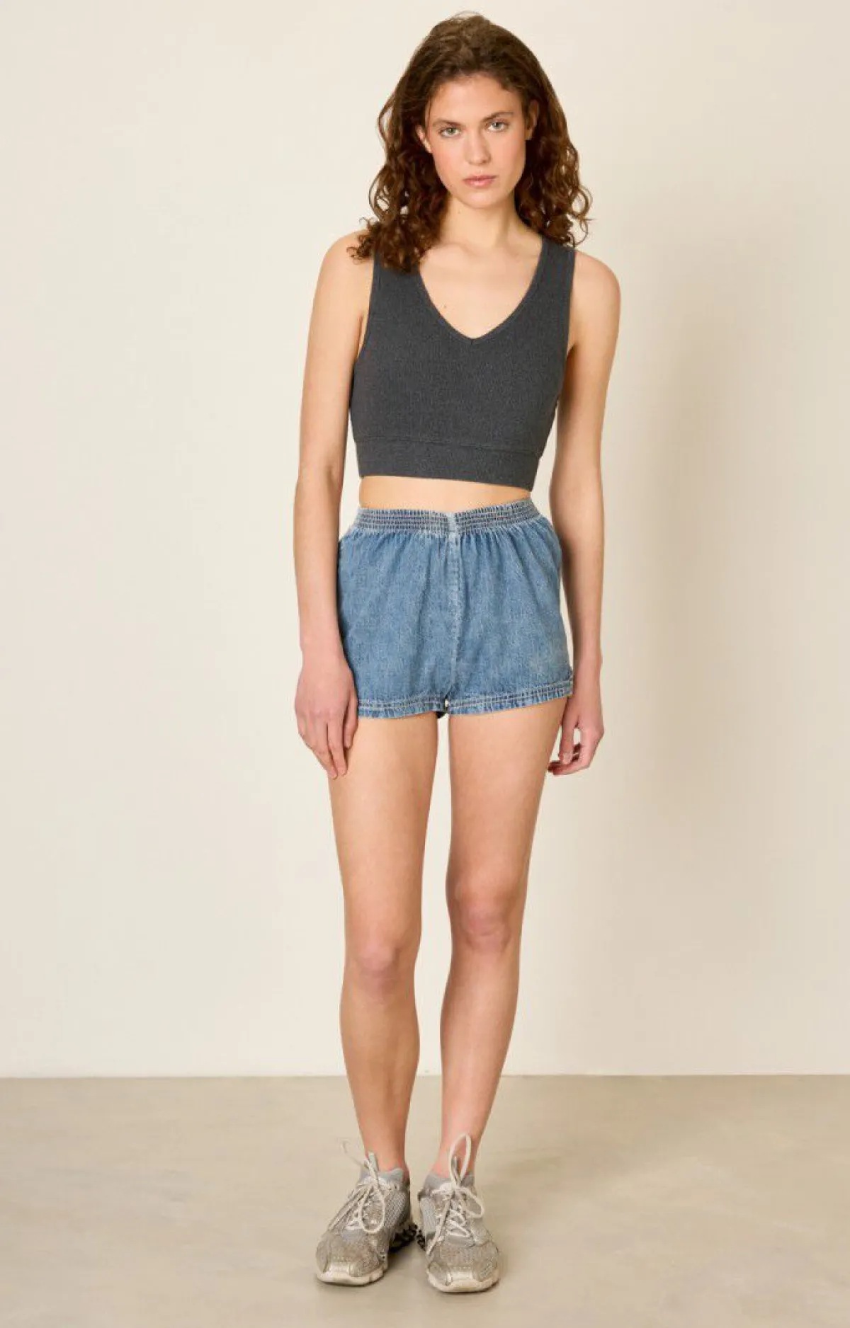 Damen American Vintage |Damenbh Piwik Anthrazit Meliert