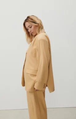 Damen American Vintage |Damenblazer Kabird Kichererbse