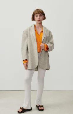 Damen American Vintage |Damenblazer Retobeach Beige Meliert