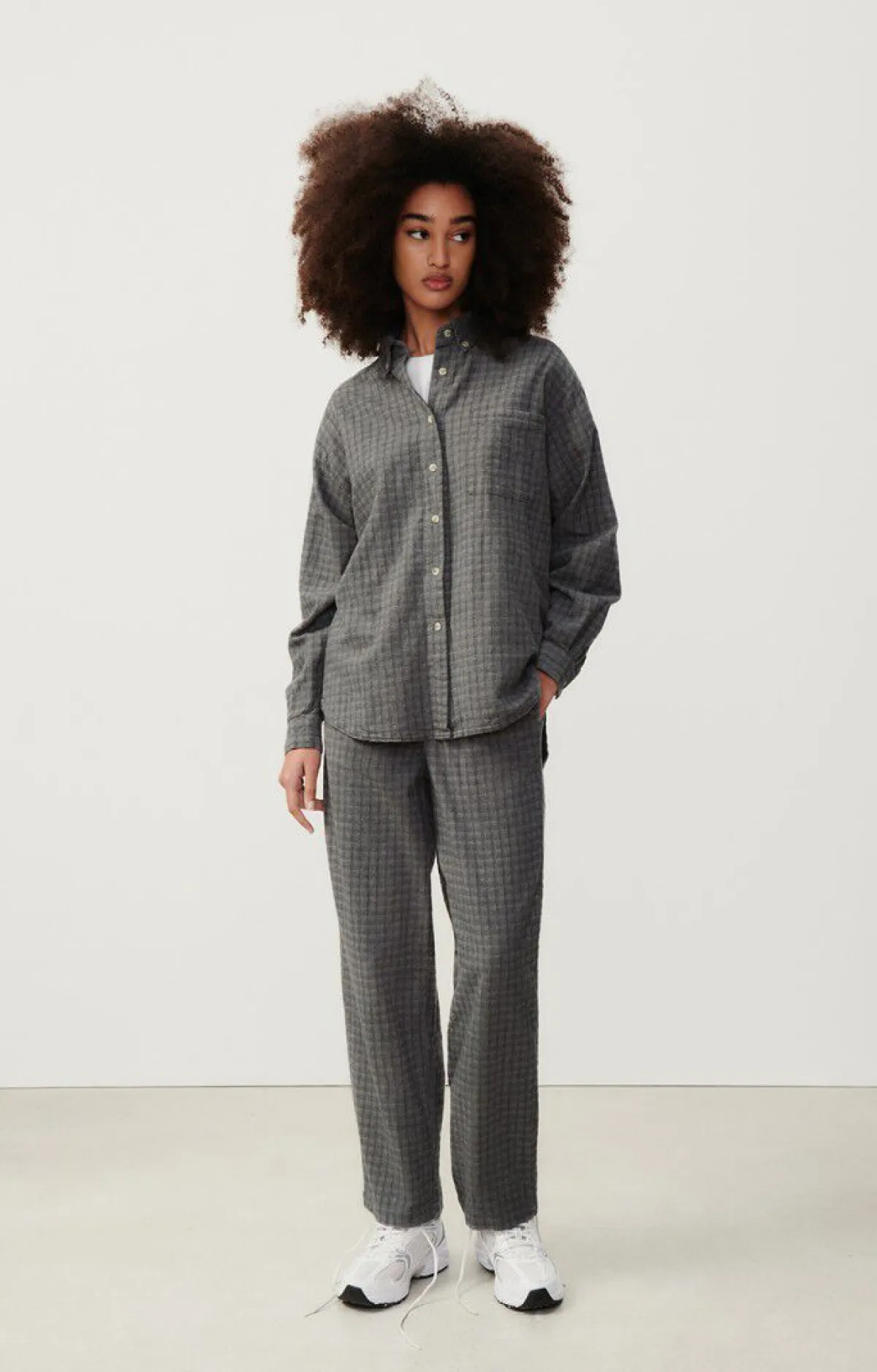 Damen American Vintage |Damenbluse Jofty Kies Meliert