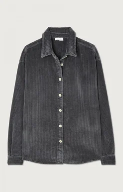 Damen American Vintage |Damenbluse Padow Kohlenstoff Vintage