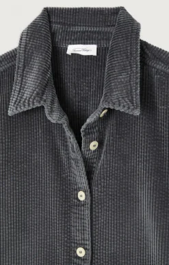 Damen American Vintage |Damenbluse Padow Kohlenstoff Vintage