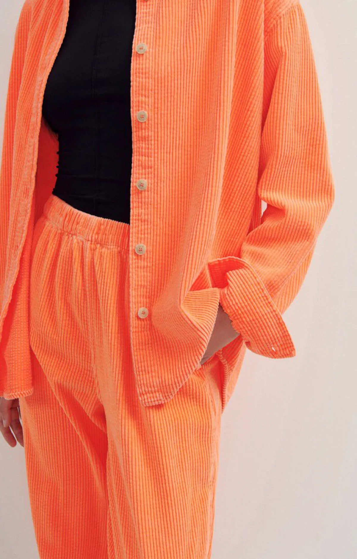 Damen American Vintage |Damenbluse Padow Leuchtendes Orange
