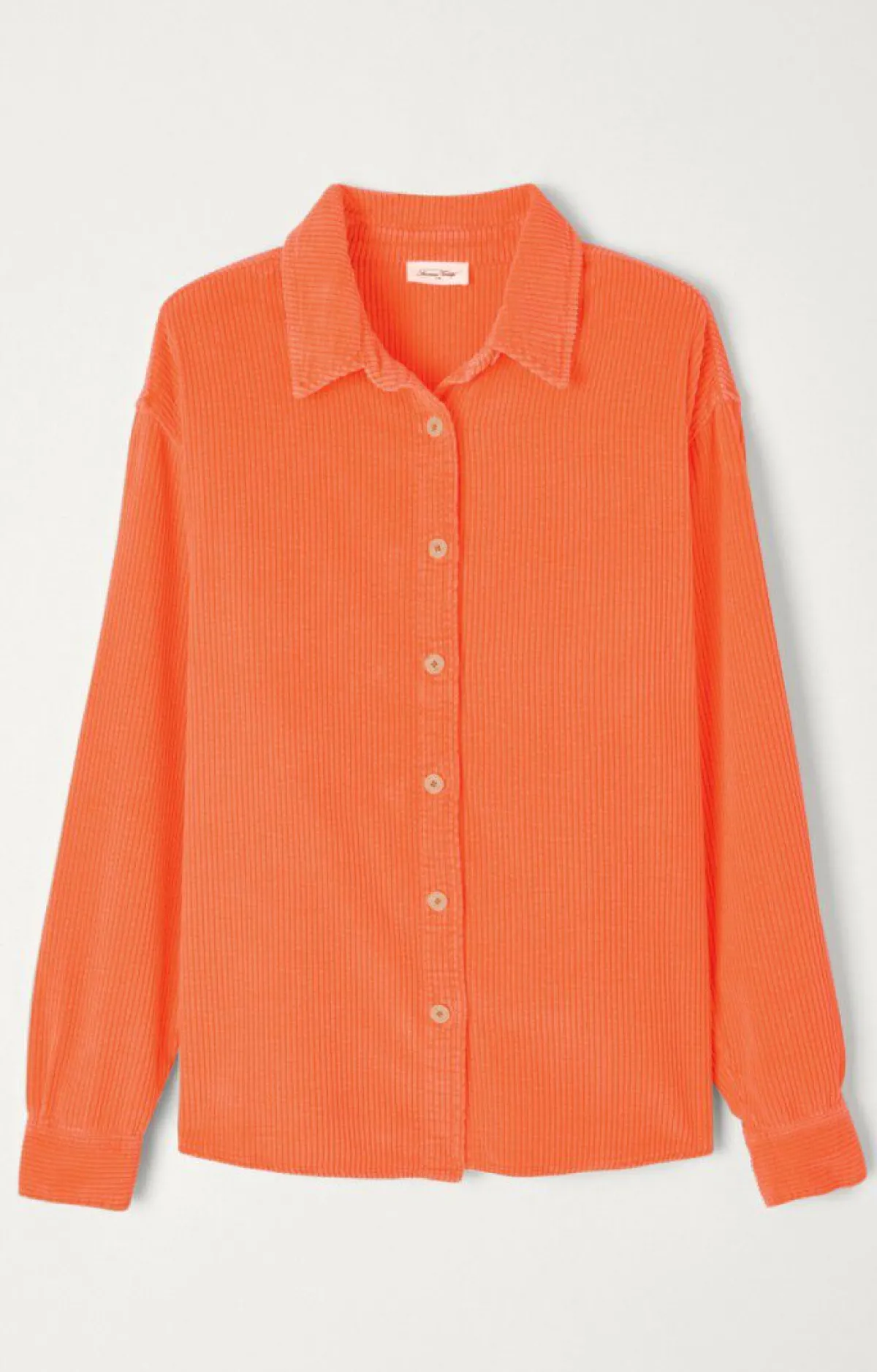 Damen American Vintage |Damenbluse Padow Leuchtendes Orange