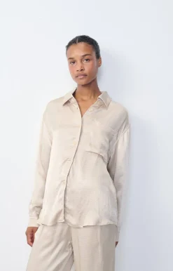 Damen American Vintage |Damenbluse Shaning Ecru