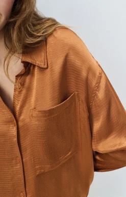 Damen American Vintage |Damenbluse Shaning Zimt