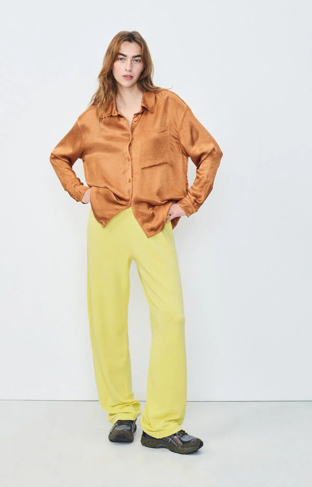 Damen American Vintage |Damenbluse Shaning Zimt