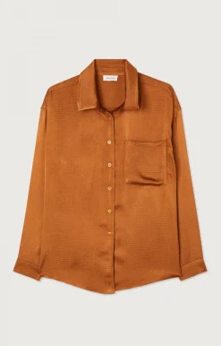 Damen American Vintage |Damenbluse Shaning Zimt