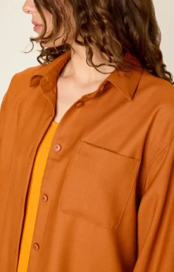 Damen American Vintage |Damenbluse Tabinsville Zimt