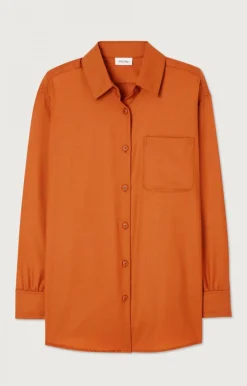 Damen American Vintage |Damenbluse Tabinsville Zimt