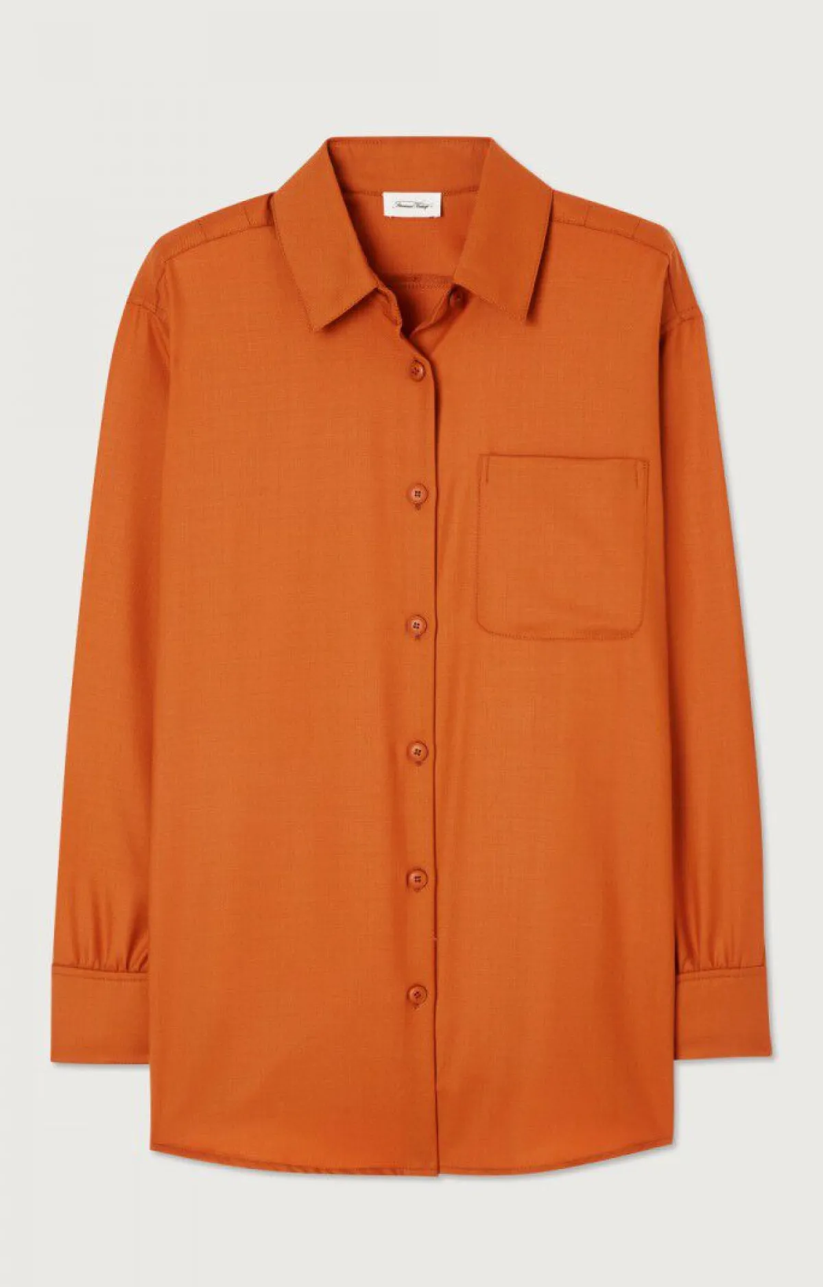 Damen American Vintage |Damenbluse Tabinsville Zimt