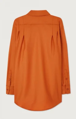 Damen American Vintage |Damenbluse Tabinsville Zimt