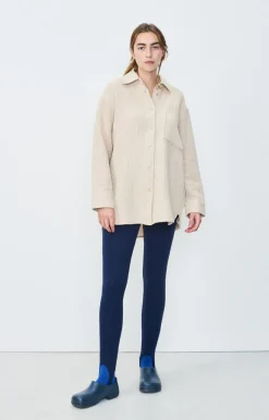 Damen American Vintage |Damenbluse Yenboro Nebel Meliert