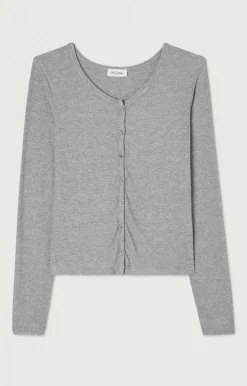Damen American Vintage |Damencardigan Odyl Grau Meliert
