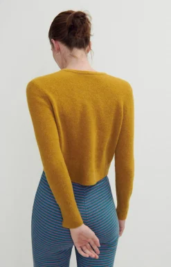 Damen American Vintage |Damencardigan Razpark Safran Meliert