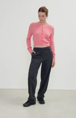 Damen American Vintage |Damencardigan Razpark Candy Pink Meliert