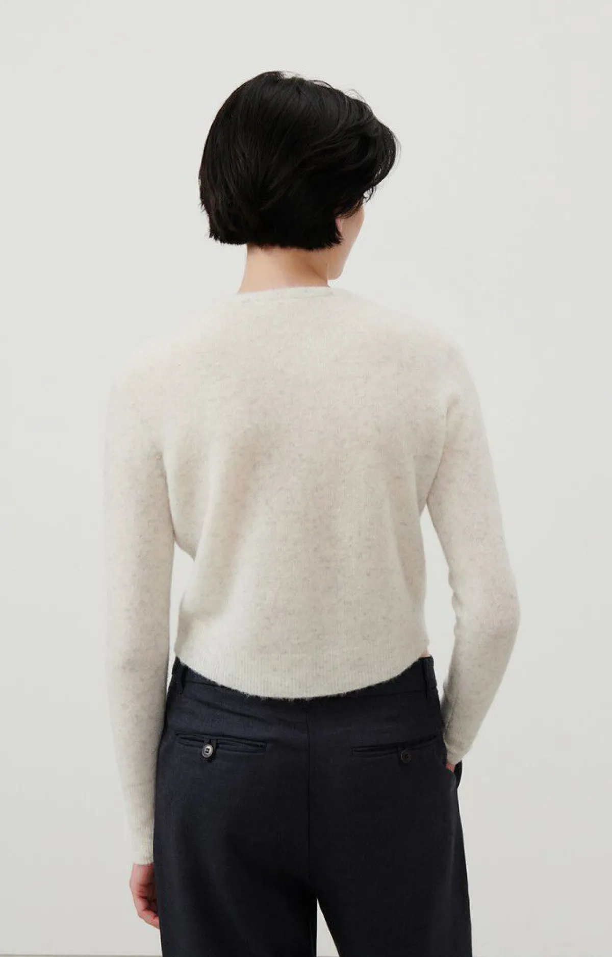Damen American Vintage |Damencardigan Razpark Ecru Multimeliert