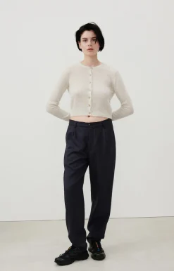 Damen American Vintage |Damencardigan Razpark Ecru Multimeliert