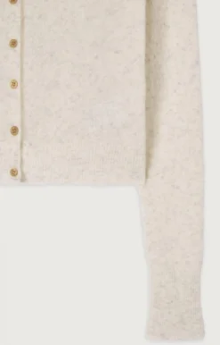 Damen American Vintage |Damencardigan Razpark Ecru Multimeliert