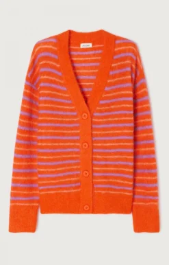 Damen American Vintage |Damencardigan Tyji Streifen Capucine