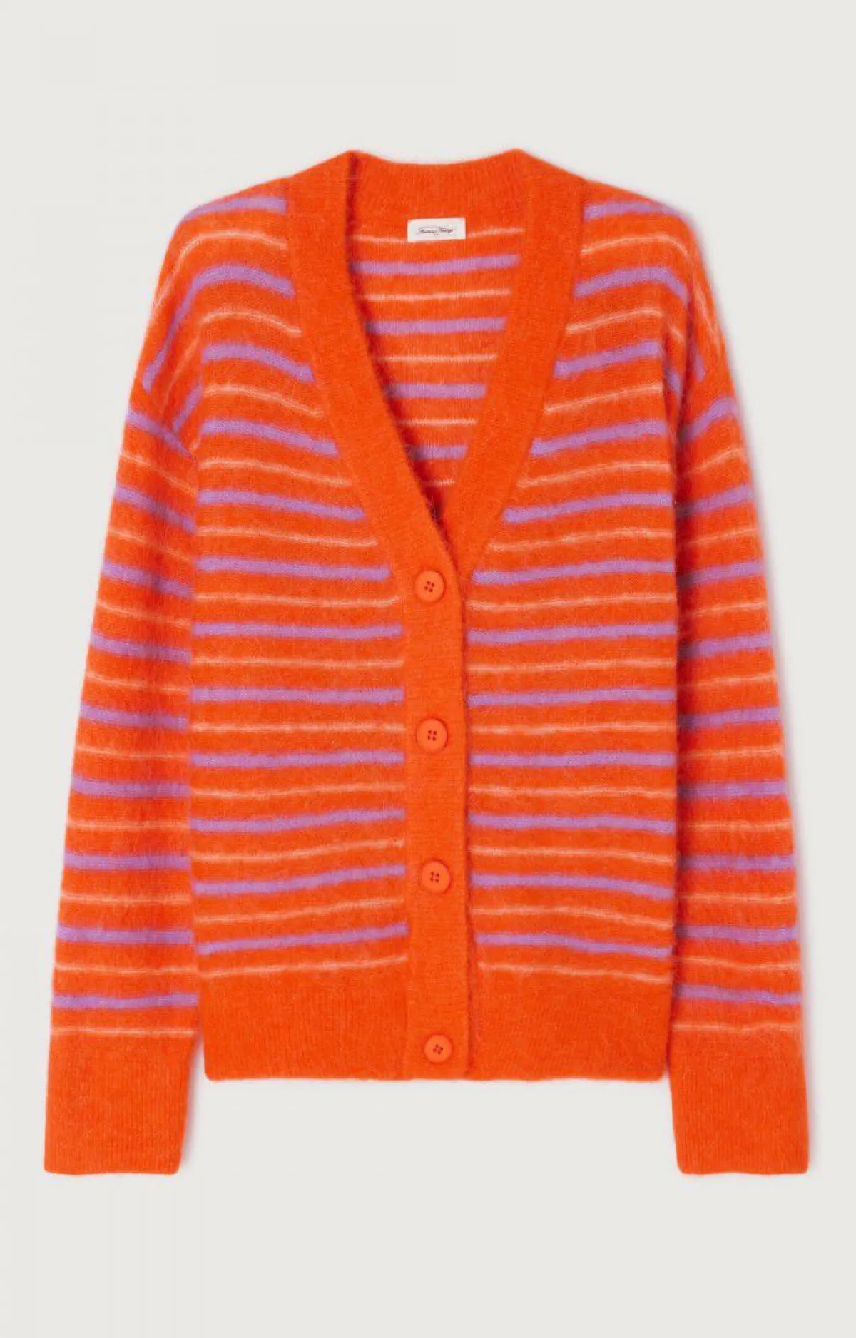 Damen American Vintage |Damencardigan Tyji Streifen Capucine