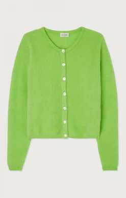 Damen American Vintage |Damencardigan Vitow Pistazie Meliert
