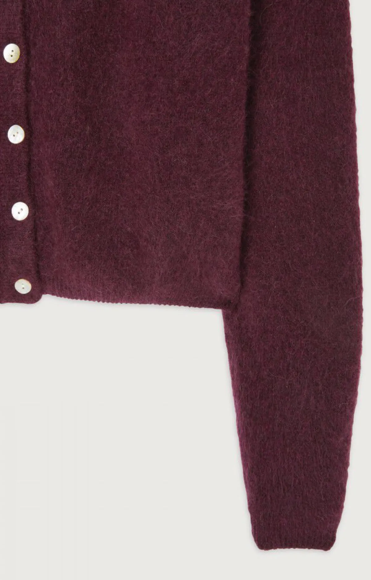 Damen American Vintage |Damencardigan Vitow Mahagoni Meliert