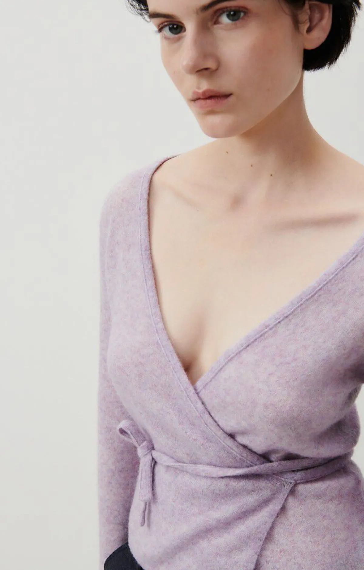 Damen American Vintage |Damencardigan Xinow Glycin Meliert