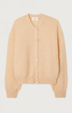Damen American Vintage |Damencardigan Zabidoo Keks Meliert