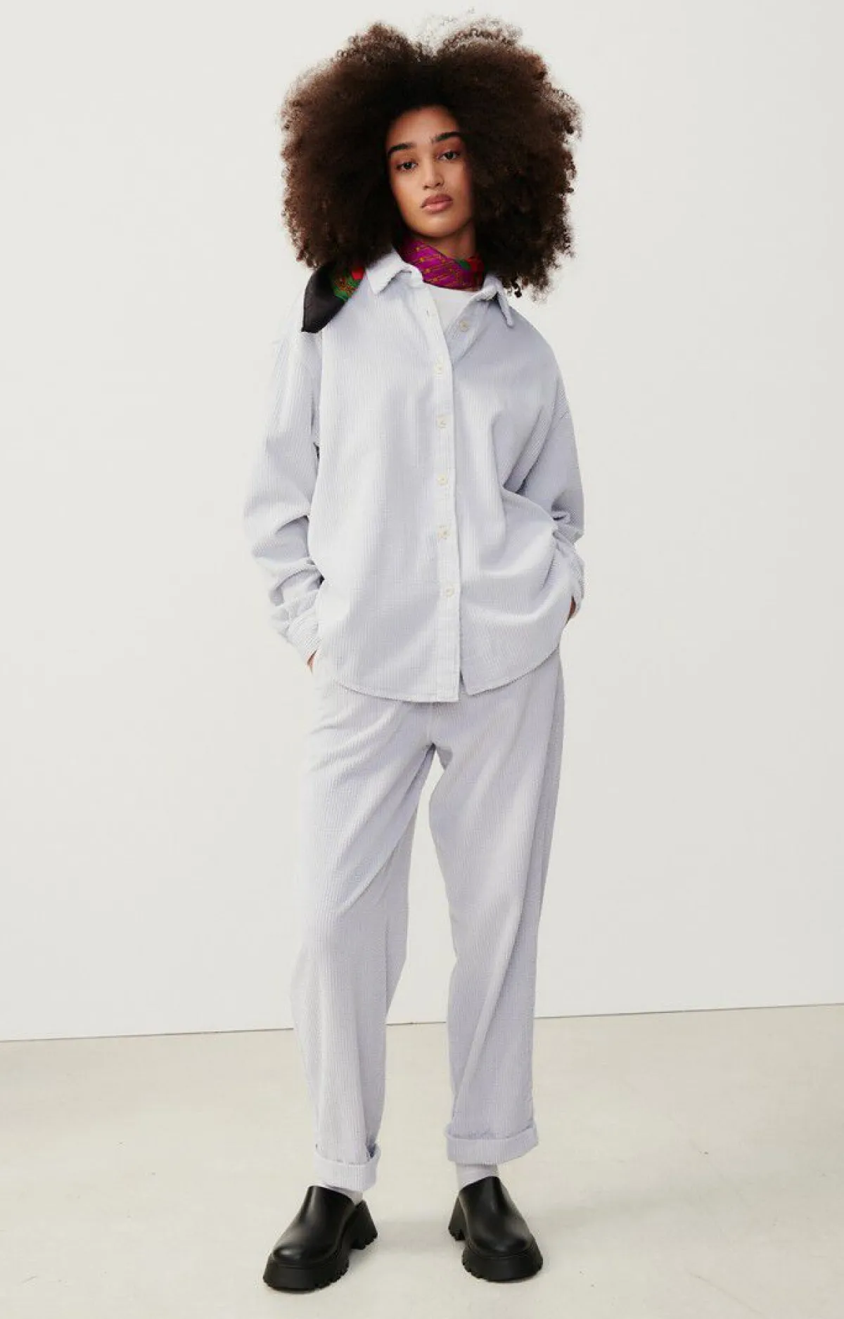 Damen American Vintage |Damenhose Padow Silber Vintage