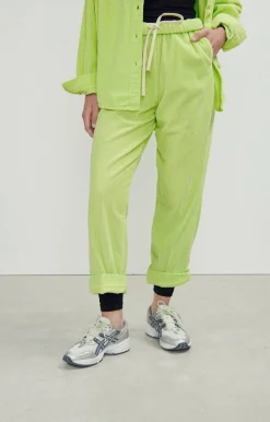 Damen American Vintage |Damenhose Padow Fluoreszierendes Gelb Vintage