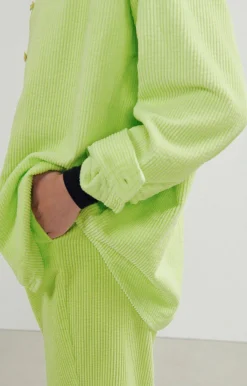 Damen American Vintage |Damenhose Padow Fluoreszierendes Gelb Vintage