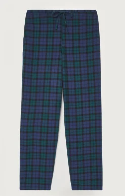 Damen American Vintage |Damenhose Yuzy Gruner Lila Tartan