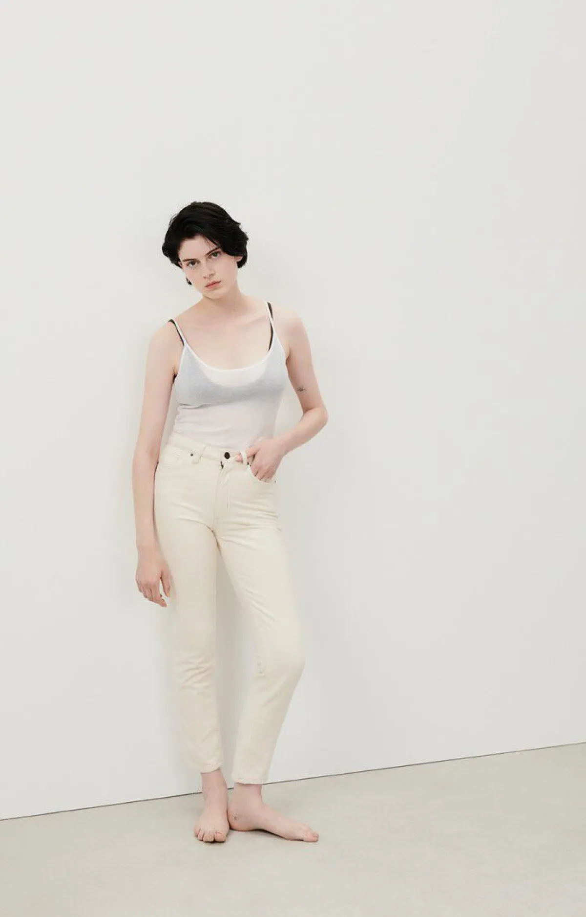 Damen American Vintage |Damenjeans Spywood Ecru