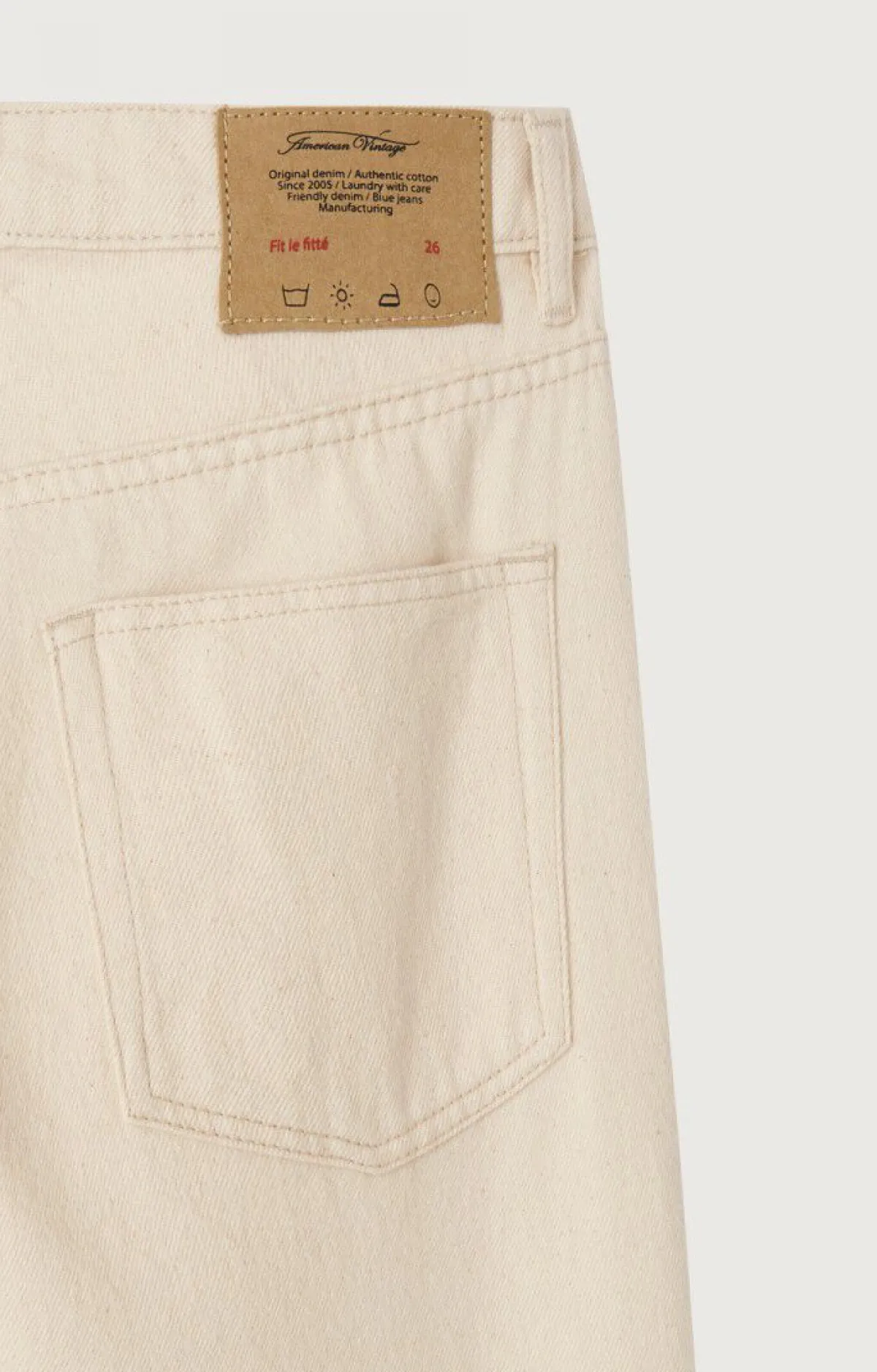 Damen American Vintage |Damenjeans Spywood Ecru