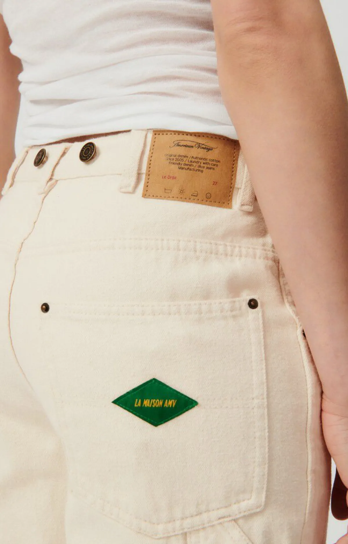 Damen American Vintage |Damenjeans Spywood Ecru