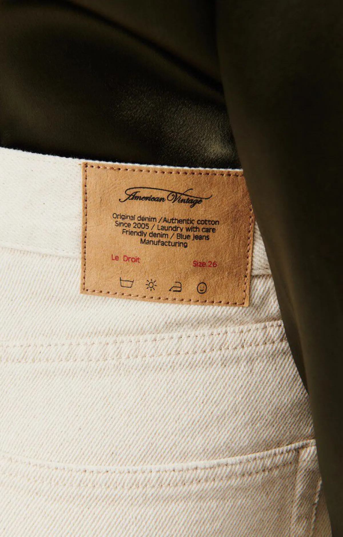 Damen American Vintage |Damenjeans Tineborow Ecru