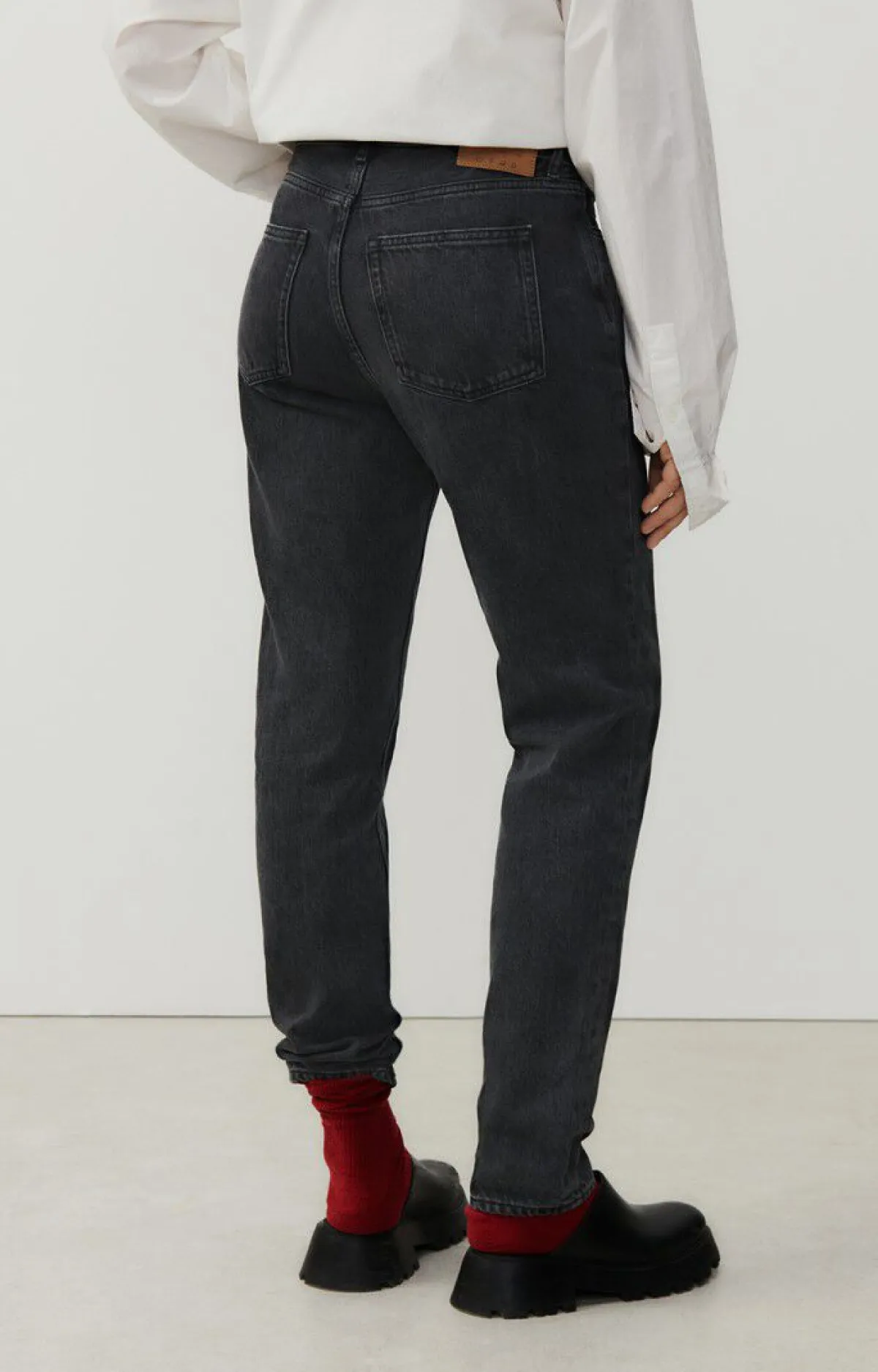 Damen American Vintage |Damenjeans Yopday Black Pfeffer Und Salz