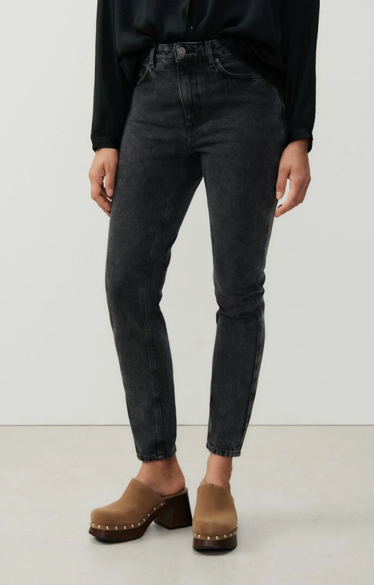 Damen American Vintage |Damenjeans Yopday Black