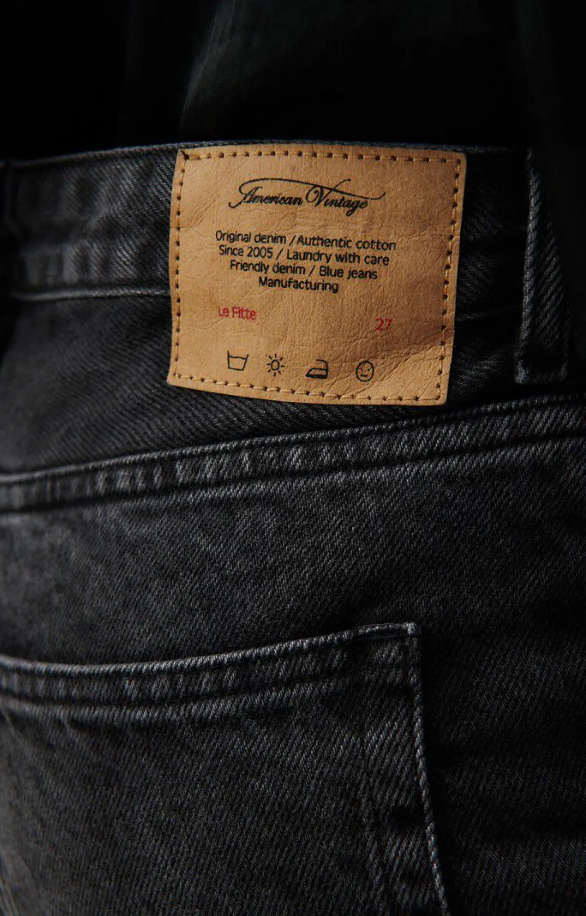 Damen American Vintage |Damenjeans Yopday Black
