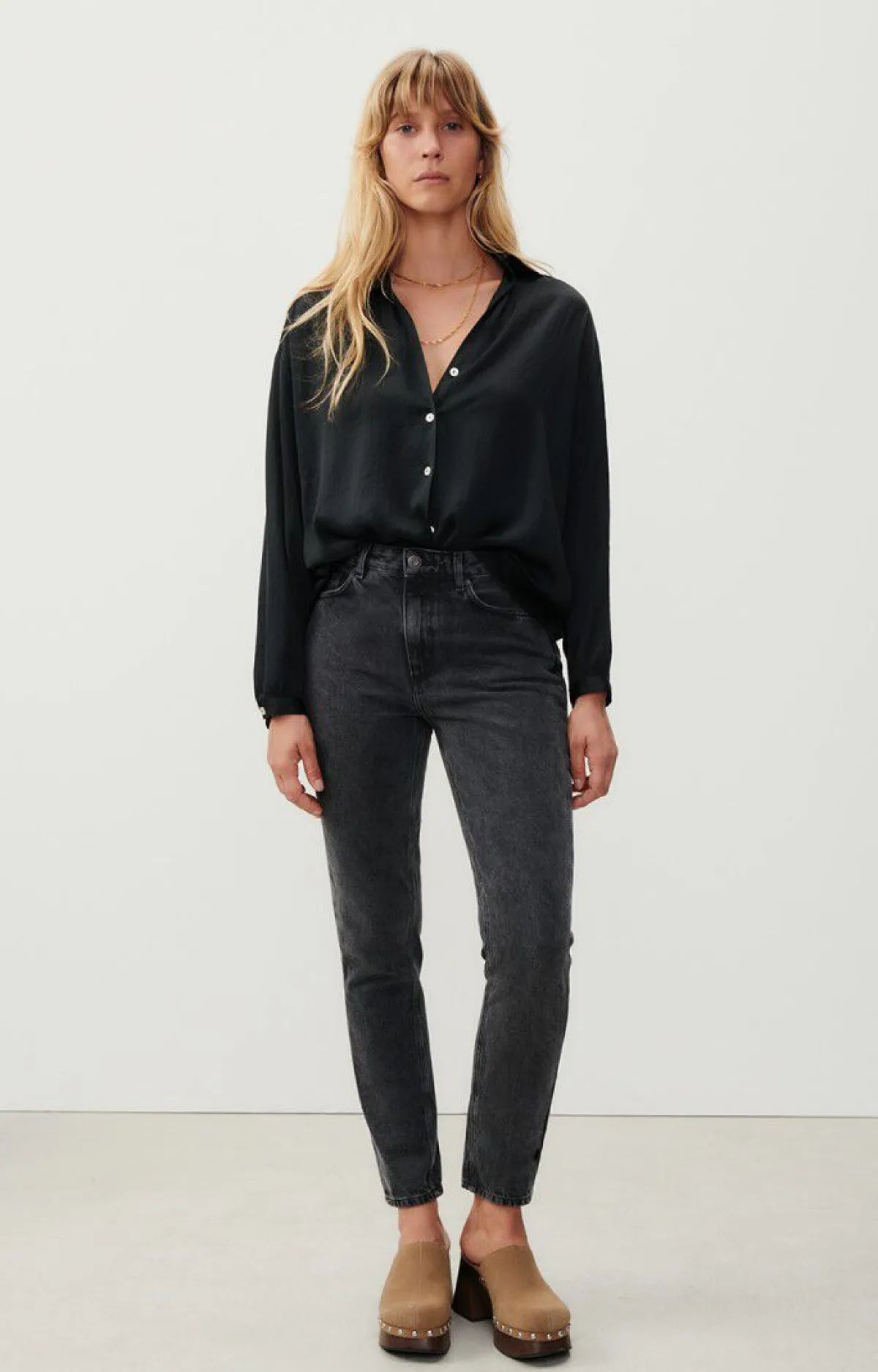 Damen American Vintage |Damenjeans Yopday Black