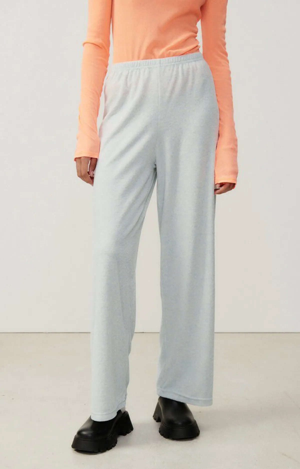 Damen American Vintage |Damenjogginghose Ukoz Baby Blue Meliert
