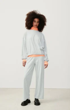Damen American Vintage |Damenjogginghose Ukoz Baby Blue Meliert