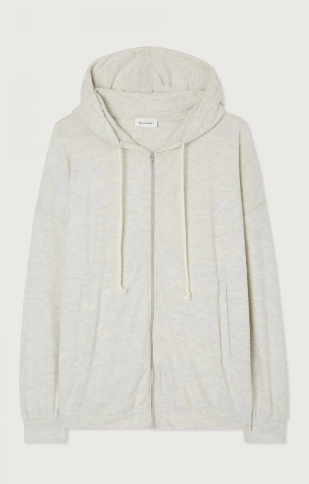 Damen American Vintage |Damenkapuzenpullover Ypawood Grau Meliert
