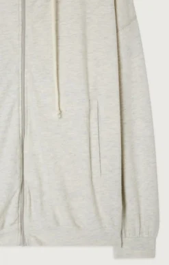 Damen American Vintage |Damenkapuzenpullover Ypawood Grau Meliert