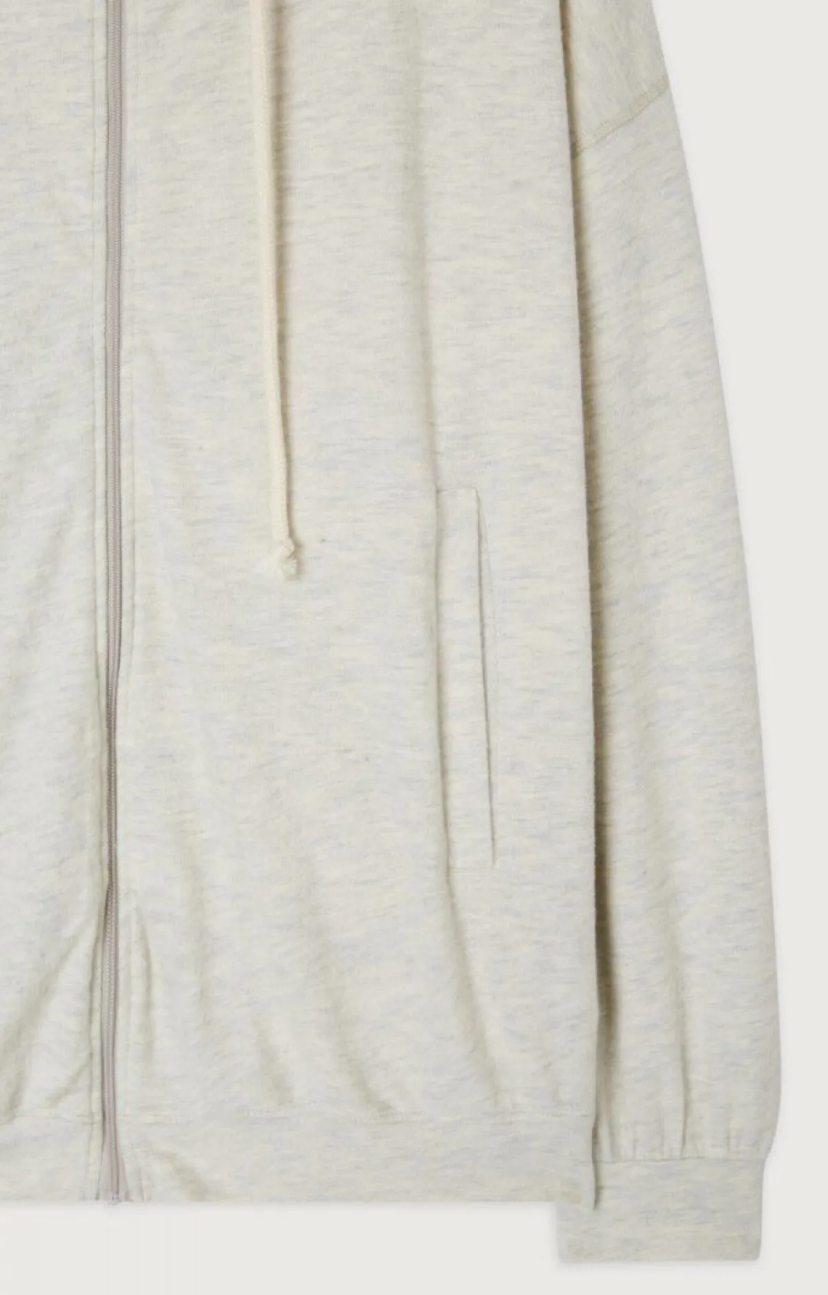 Damen American Vintage |Damenkapuzenpullover Ypawood Grau Meliert