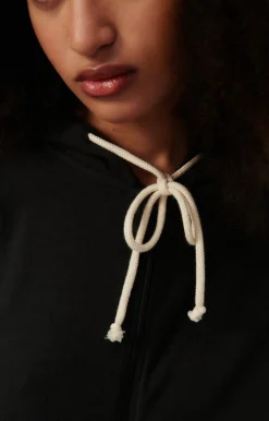 Damen American Vintage |Damenkapuzenpullover Ypawood Kohlenstoff Meliert