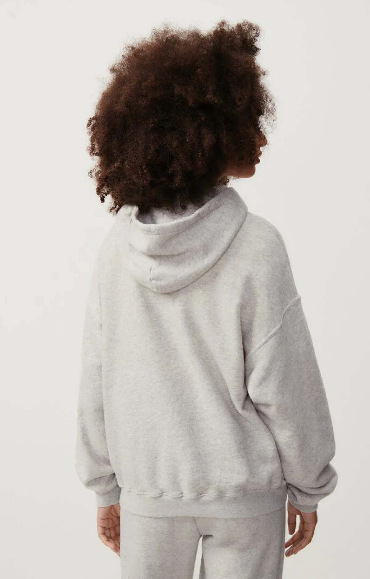 Damen American Vintage |Damenkapuzensweatshirt Kodytown Vlies Meliert