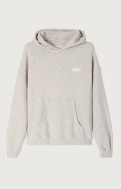 Damen American Vintage |Damenkapuzensweatshirt Kodytown Vlies Meliert