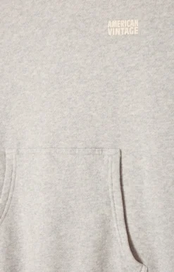 Damen American Vintage |Damenkapuzensweatshirt Kodytown Vlies Meliert